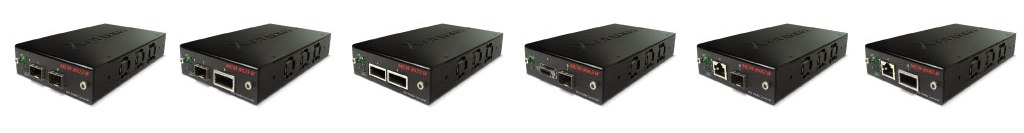 Media convertoare cu sloturi SFP+, XFP, CX4, RJ45