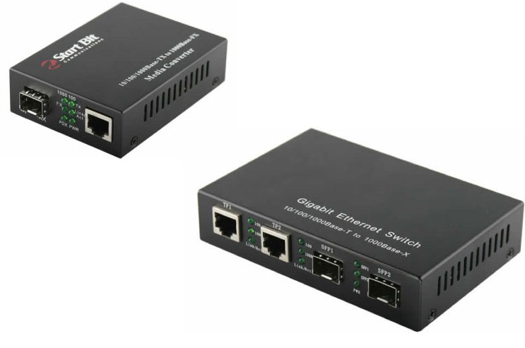 Media convertoare gigabit cu slot sfp